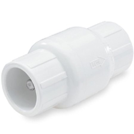 NDS 101120 Check Valve, 2 in, Slip Joint, 200 psi Pressure, PVC Body 1011-20/KC2000S